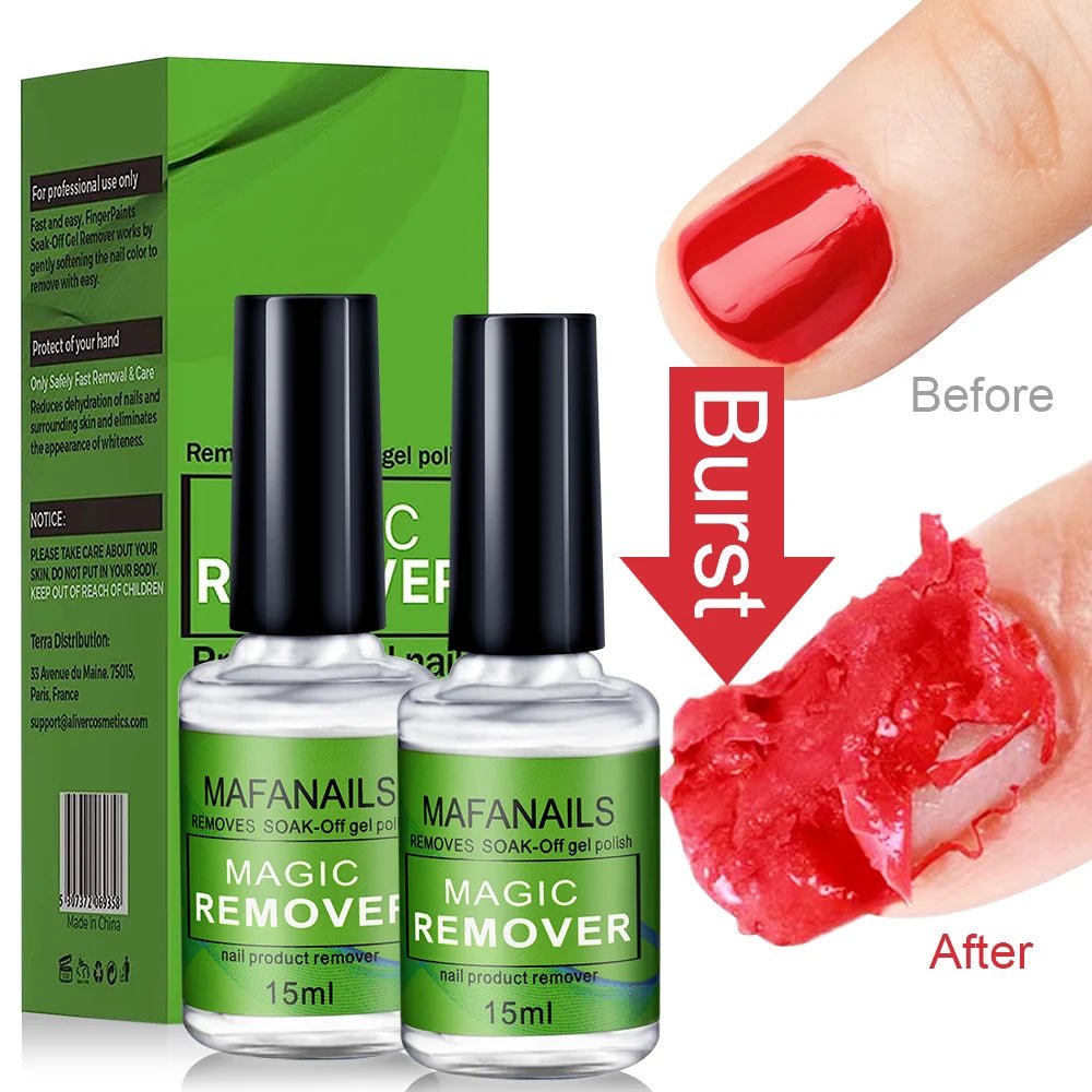 15ml/bottle Nail Gel Remover Polish Soak - Off 3 Minutes Quickly & Easily Removes Gel Polish - Body Bliss Essentials