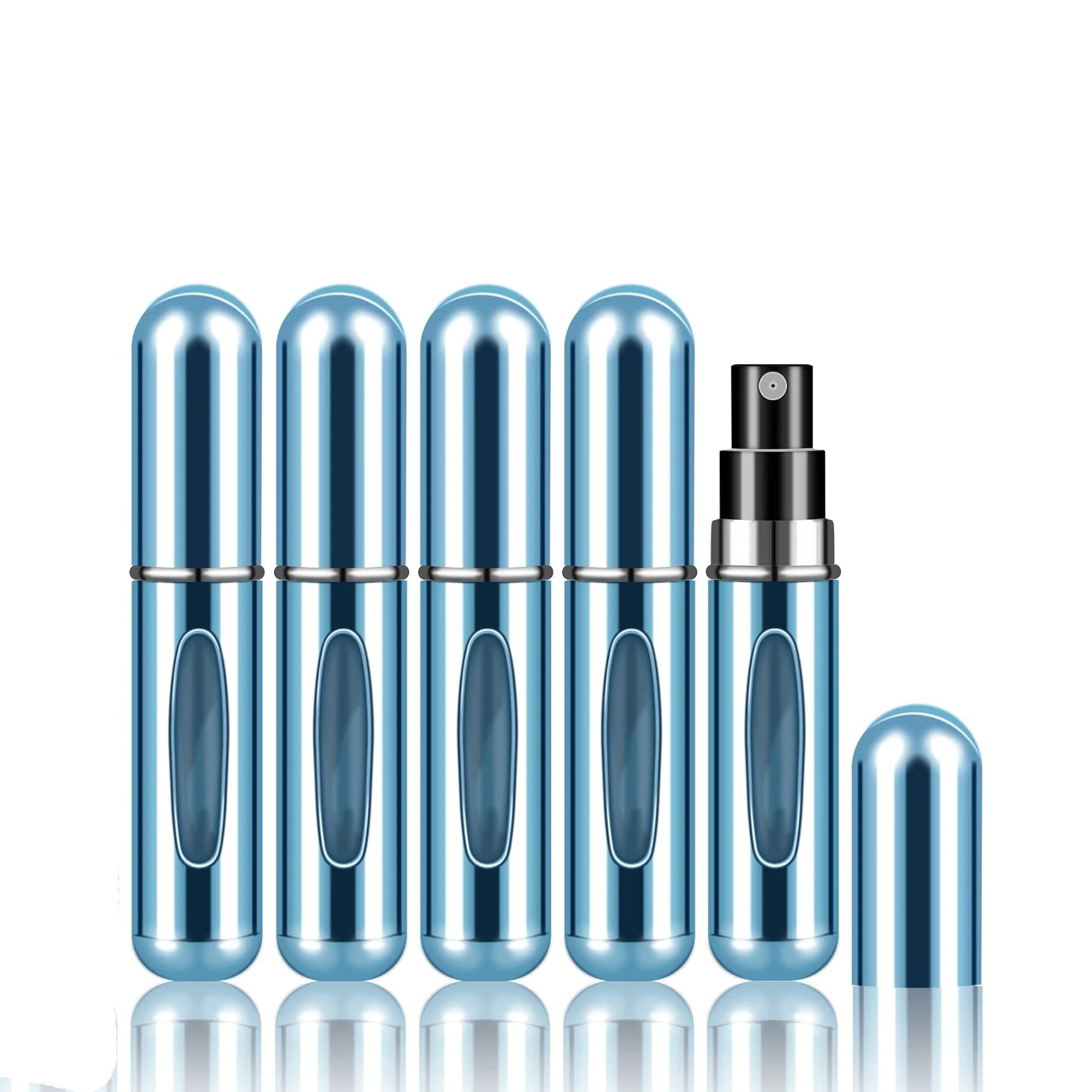 1/5Pcs Travel Perfume Bottle Refillable Portable Mini Atomizer - Body Bliss Essentials