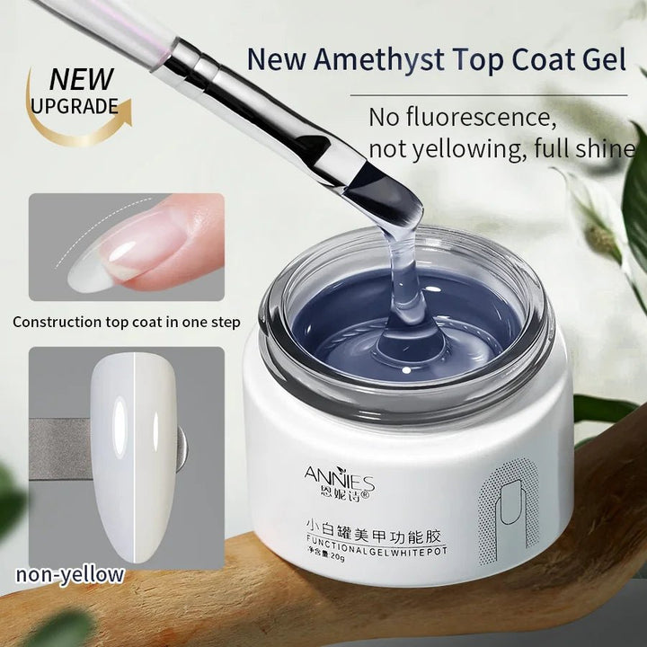 8g /20g Top Coat Gel Not Yellowing Transparent Nail Art DIY - Body Bliss Essentials