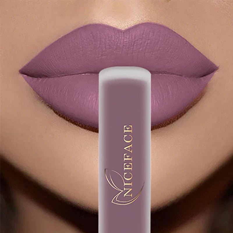Nude Liquid Lipsticks Waterproof Velvet Matte Lip Gloss Long Lasting - Body Bliss Essentials