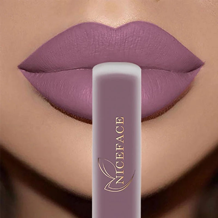 Nude Liquid Lipsticks Waterproof Velvet Matte Lip Gloss Long Lasting - Body Bliss Essentials