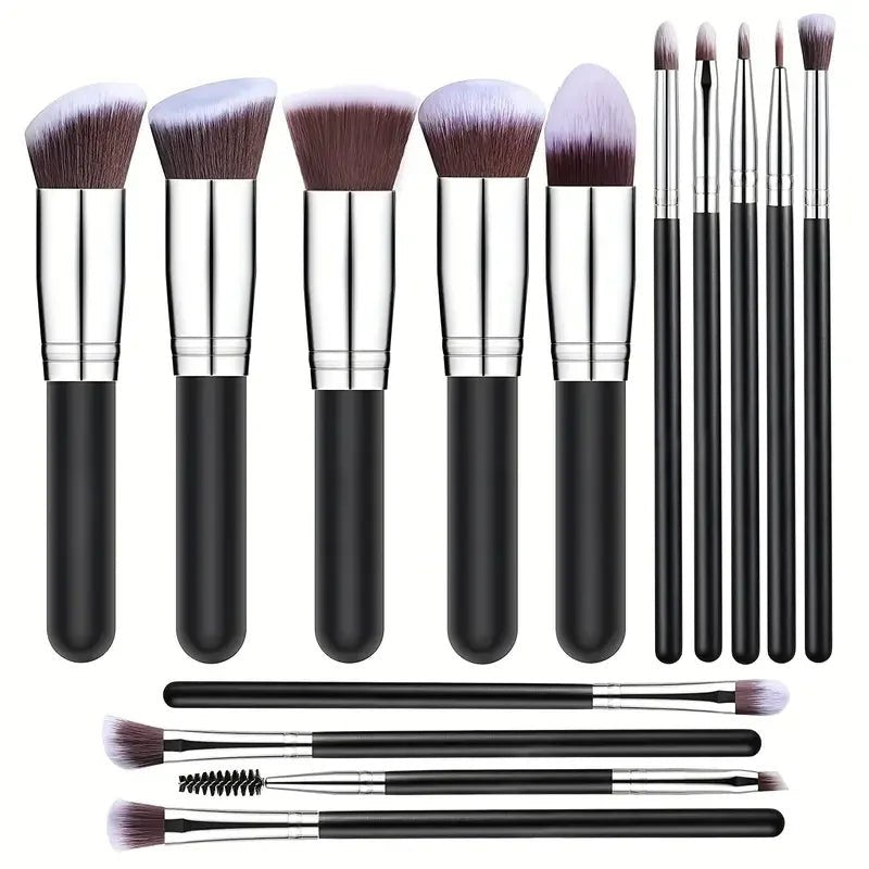 NEW 14PCS Makeup Brushes Set Soft Fluffy Cosmetics Beauty Tool - Body Bliss Essentials