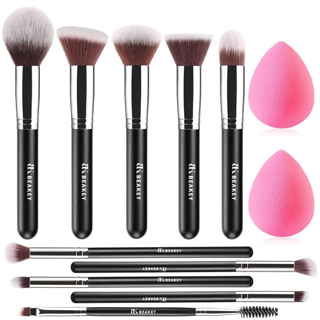 BEAKEY Makeup Brushes Set - Body Bliss Essentials
