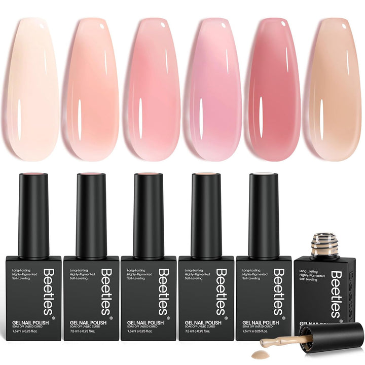 Beetles Nude Gel Nail Polish Set - Body Bliss Essentials