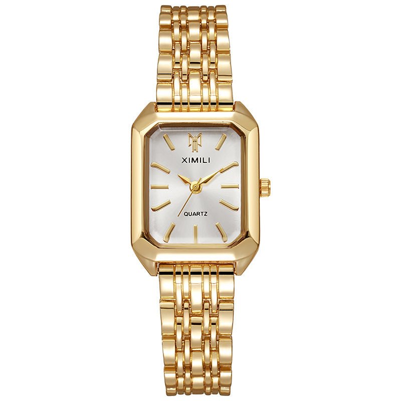 Fashion Simple Square Steel Strap Women's Watch - Body Bliss Essentials