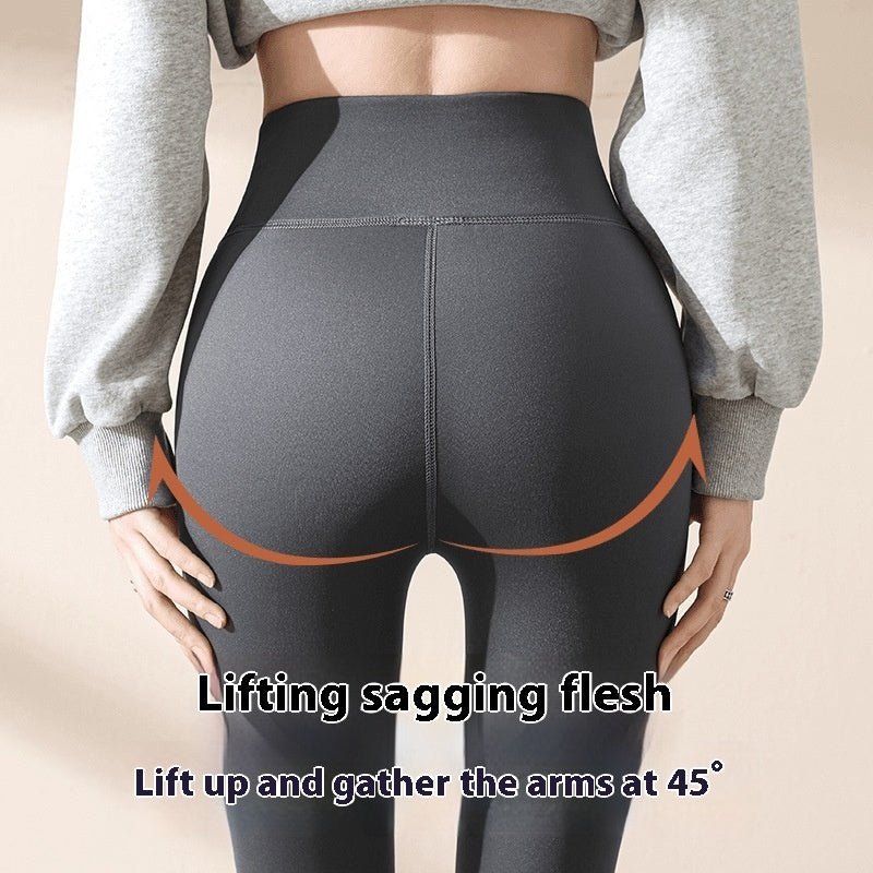 Women Autumn Winter Skinny Shark Pants Thickened Trousers Winter Fashion High Waisted Sweatpants - Body Bliss Essentials
