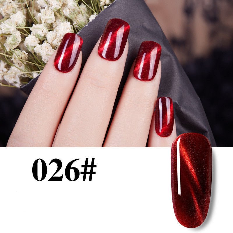 Flame Red Cat Eye Gel Enhancements - Body Bliss Essentials