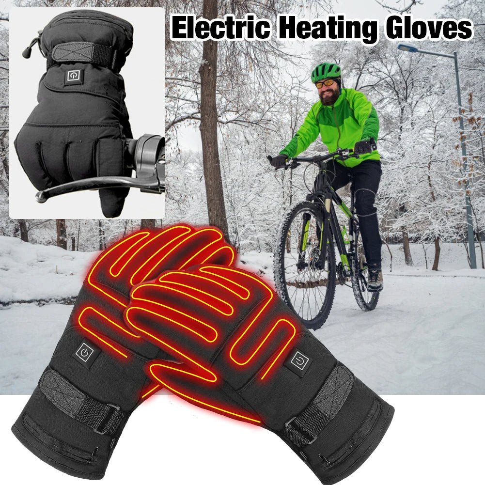 Winter Electric Heated Gloves Motorcycle Touch Screen Gloves - Body Bliss Essentials