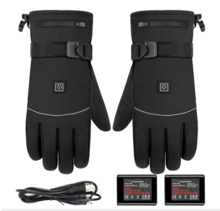 Winter Electric Heated Gloves Motorcycle Touch Screen Gloves - Body Bliss Essentials