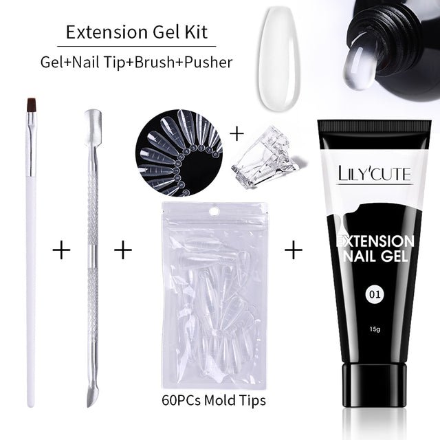 15ml Nail Extension Gel Kit - Body Bliss Essentials