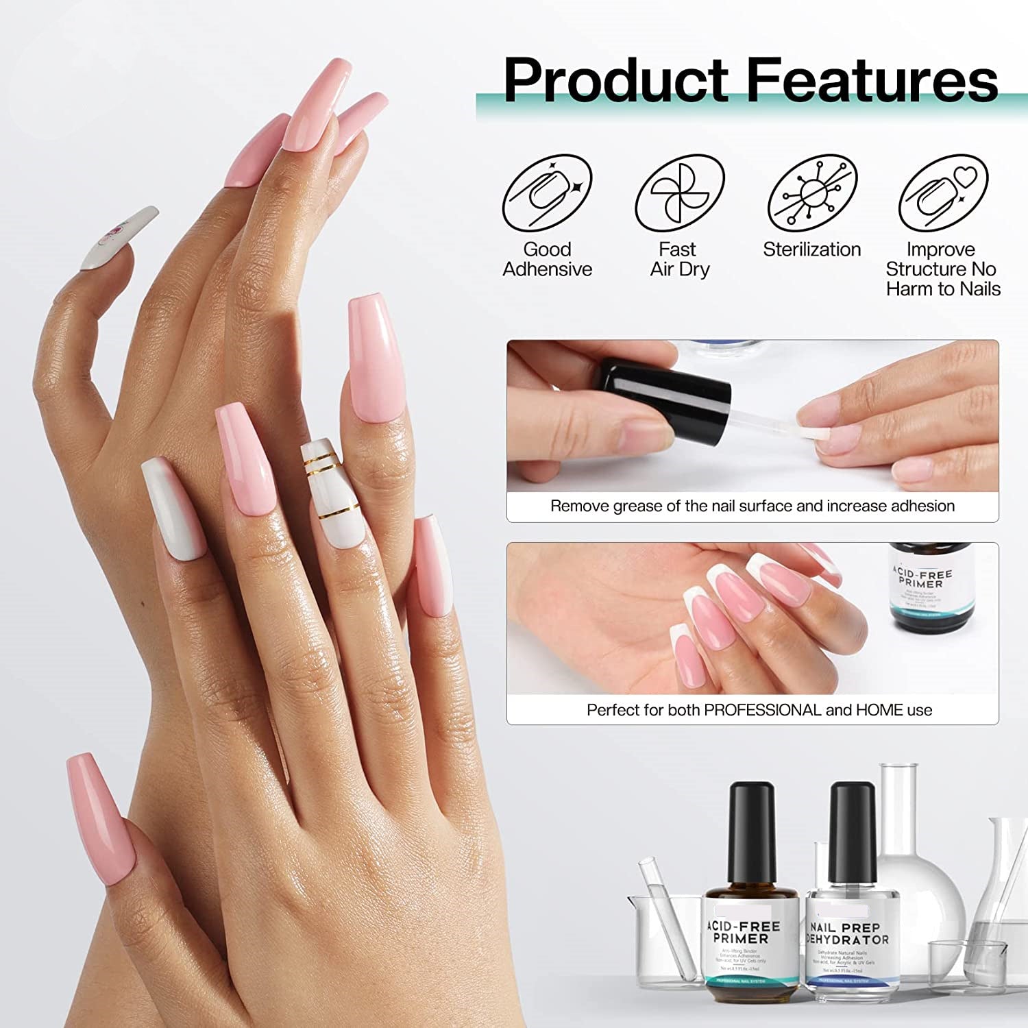 Nail Prep Dehydrator & Acid - Free Primer Set - Body Bliss Essentials