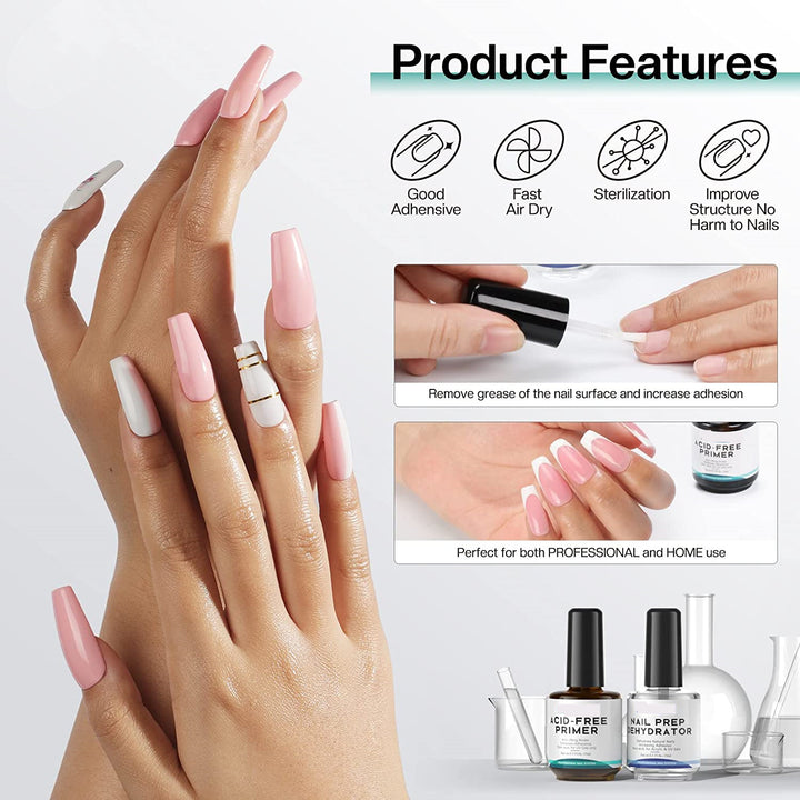 Nail Prep Dehydrator & Acid - Free Primer Set - Body Bliss Essentials