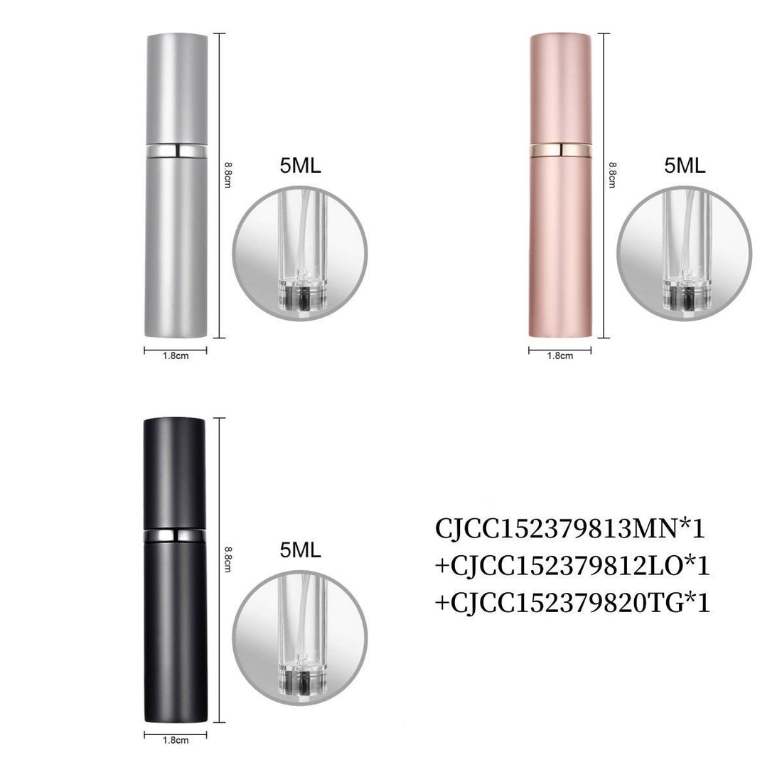 Perfume Vaporizers Bottled Bottoms Filled With Perfume High - end Travel Portable Spray Small Sample Empty Bottle Dispenser - Body Bliss Essentials