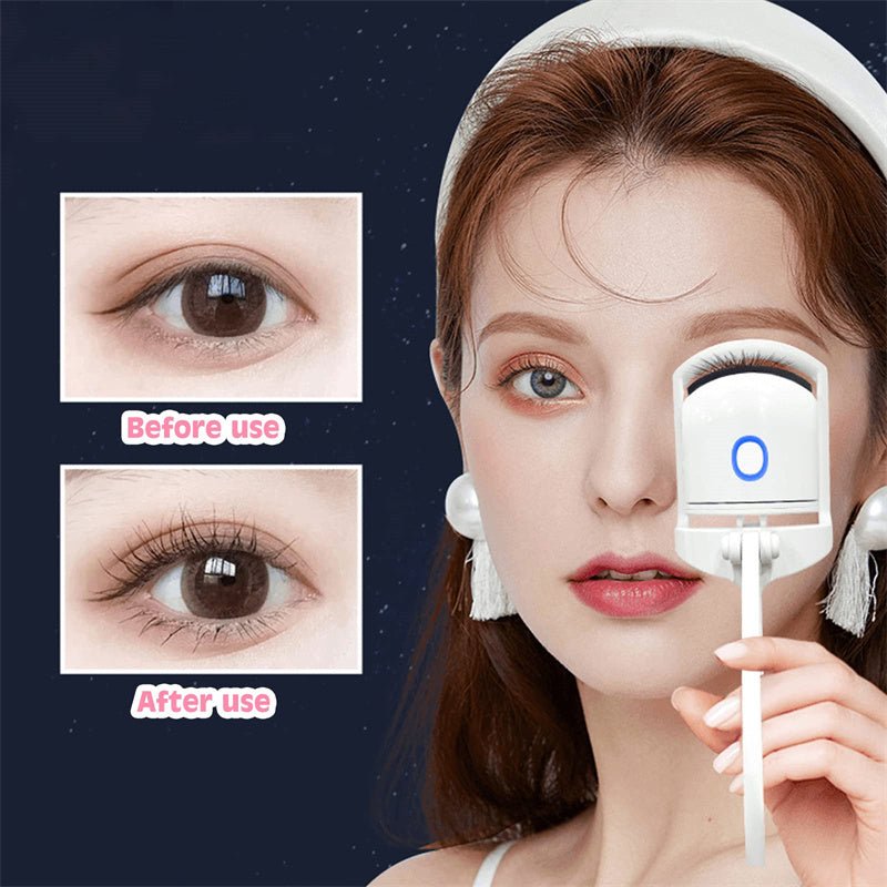 Heated Eyelash Curler Electric Temperature Control Mini Eyelash Curler Electric Portable Charging - Body Bliss Essentials