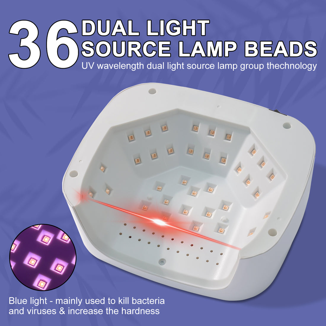 cordless UV LED nail lamp Professional UV LED Nail Lamp For Gel Nails - Body Bliss Essentials