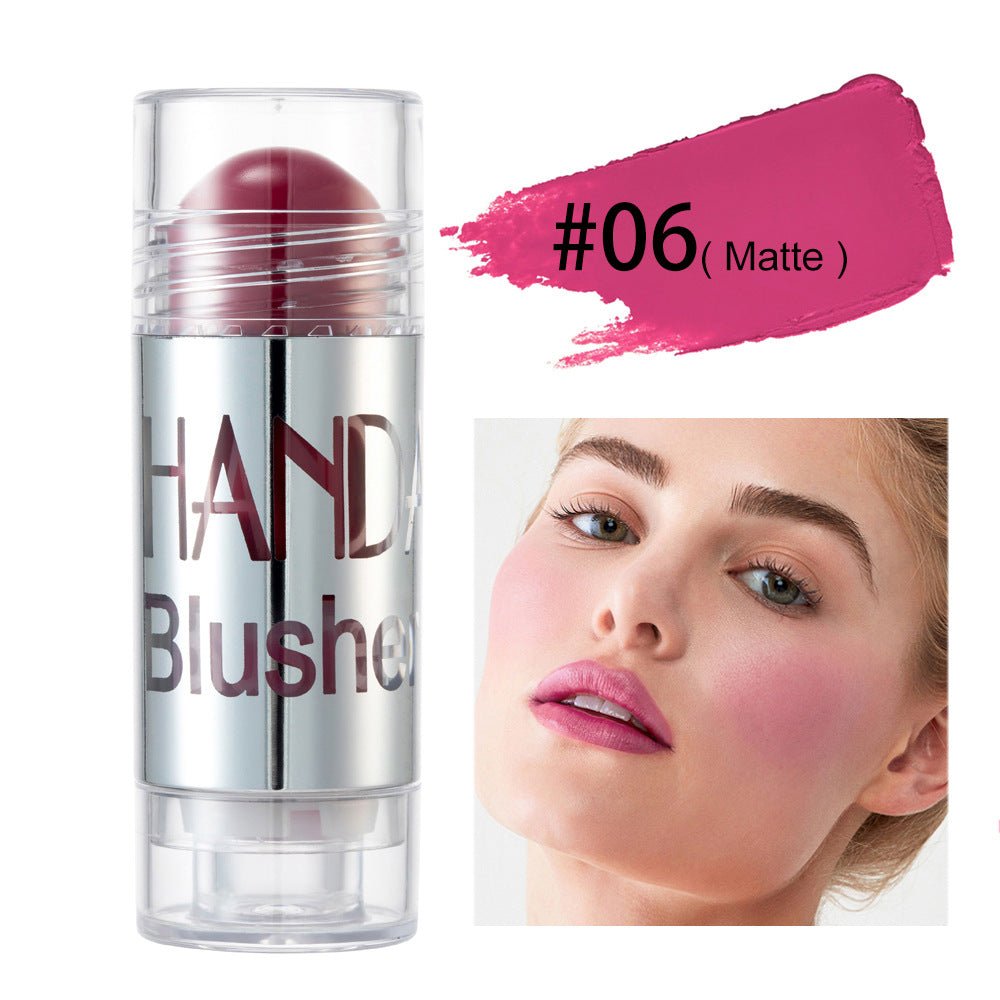 Cheek Blusher Shimmer Blush Stick Face Makeup Highlighter Bronzer Contour Cream Long - lasting Facial Make Up Cosmetics - Body Bliss Essentials