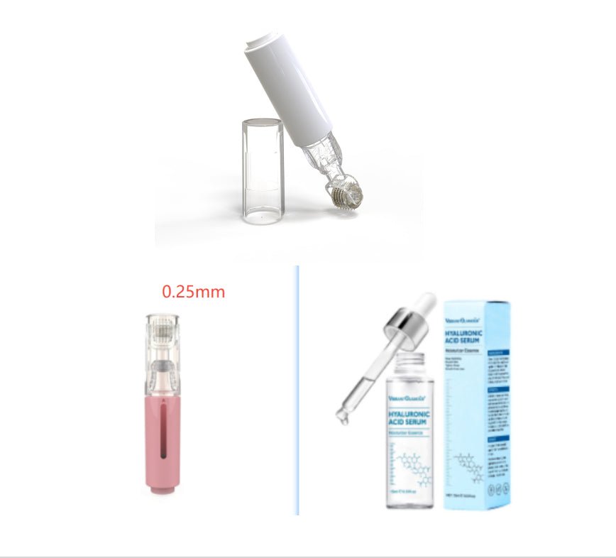 3 In 1 Lip Care Roller Needle Roller Lip Roller Beard Growth Roller Beard Hair Growth Roller Beard Treatment & Serum Applicant - Body Bliss Essentials