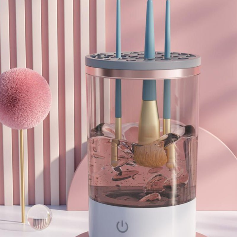 Women Eye Shadow Brush Cleaning Tool Portable Electric Makeup Brush Cleaner Machine With USB Charging Automatic Cosmetic Brush - Body Bliss Essentials