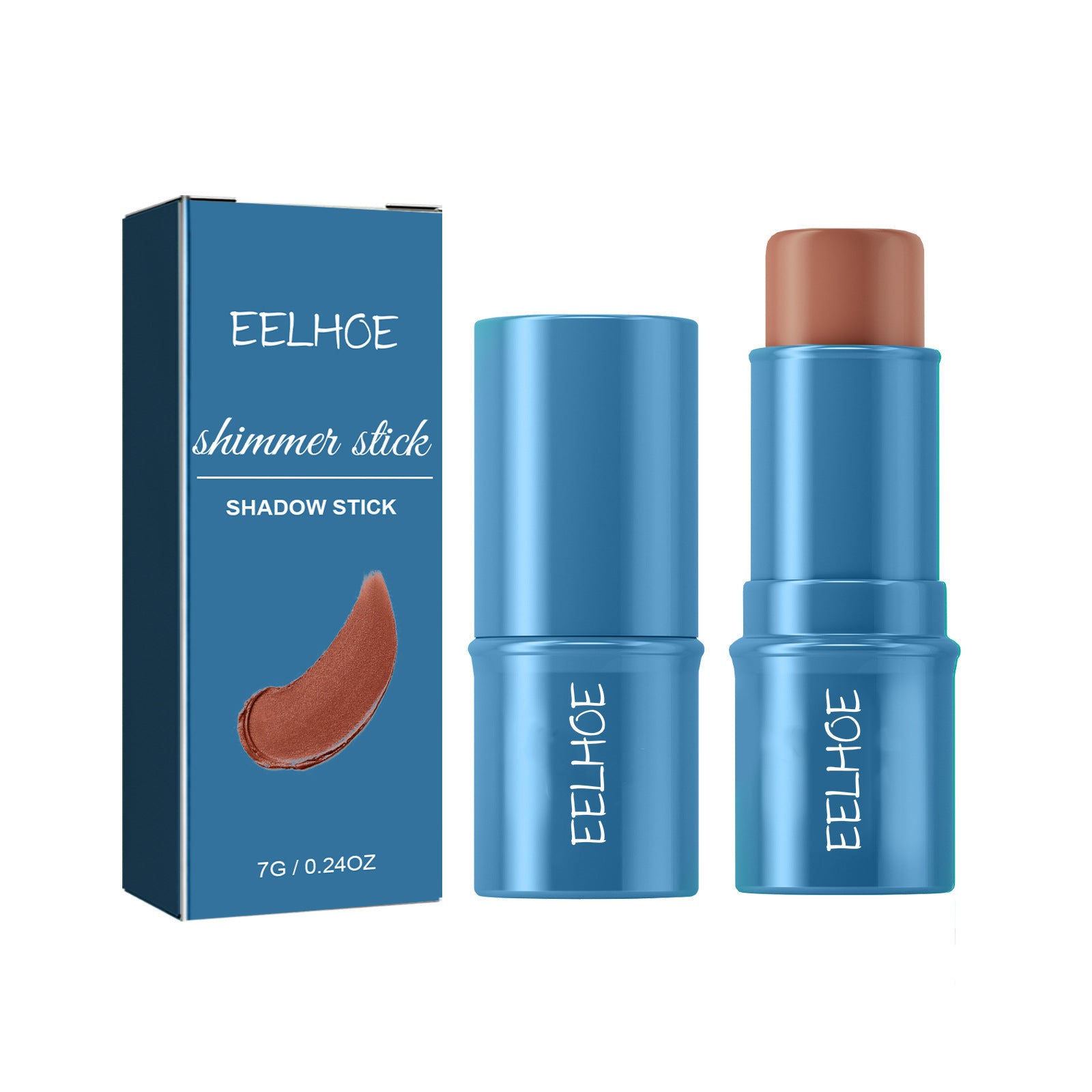 Multifunctional Highlight Shadow Blush Stick Three - dimensional Brightening Naturally Waterproof Light Lazy Shading Cream - Body Bliss Essentials
