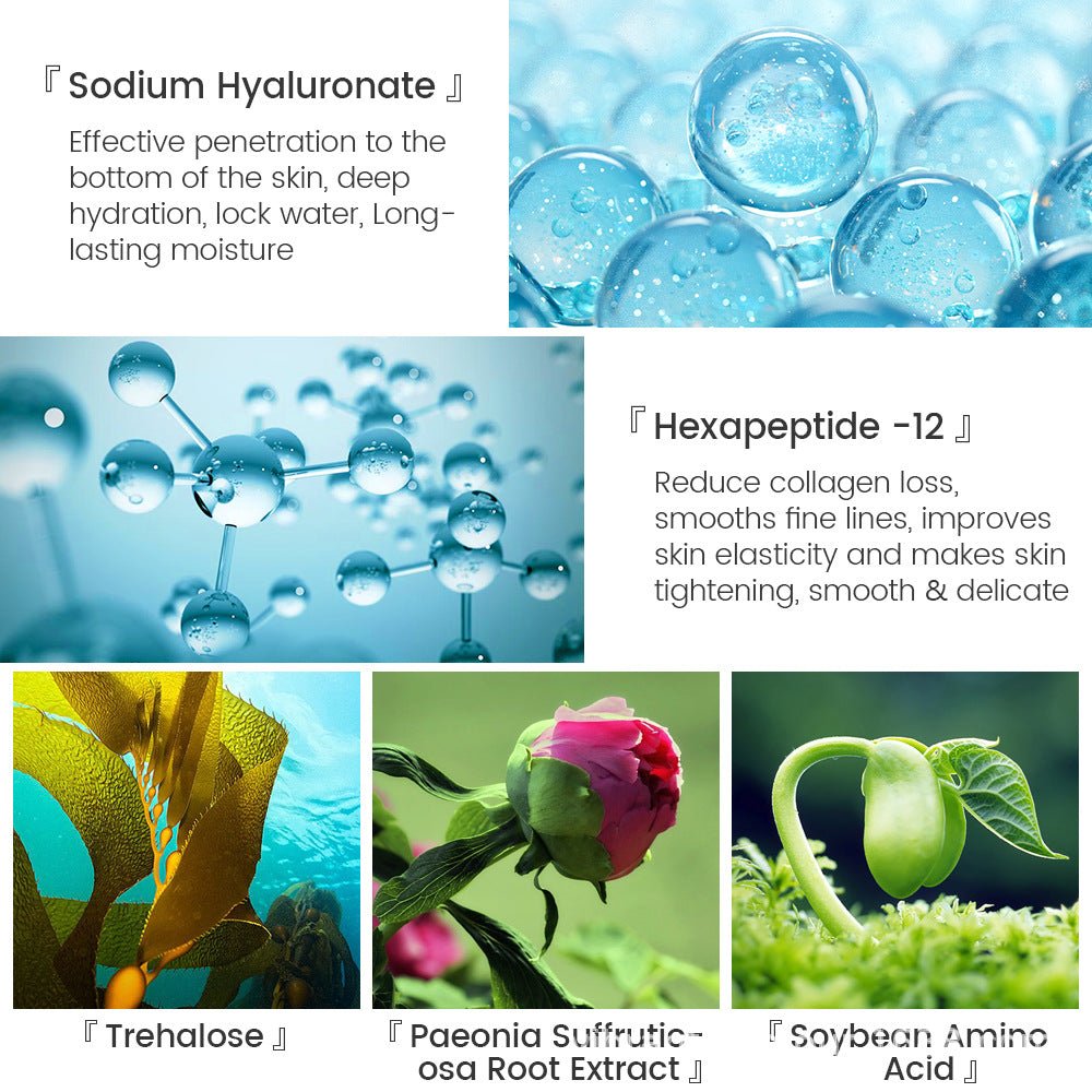 Hyaluronic Acid Face Serum Anti - Aging Shrink Pore Whitening Moisturizing Face Cream Dry Skin Care - Body Bliss Essentials