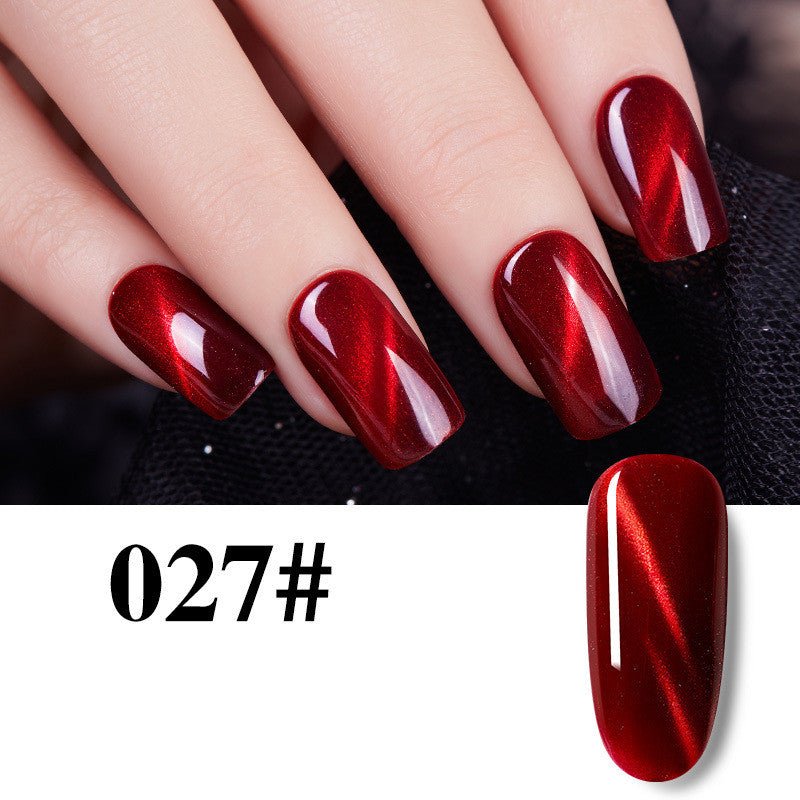 Flame Red Cat Eye Gel Enhancements - Body Bliss Essentials